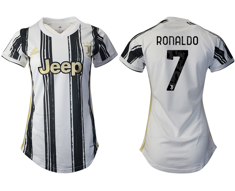 Women 2020-2021 Juventus home aaa version #7 white Soccer Jerseys